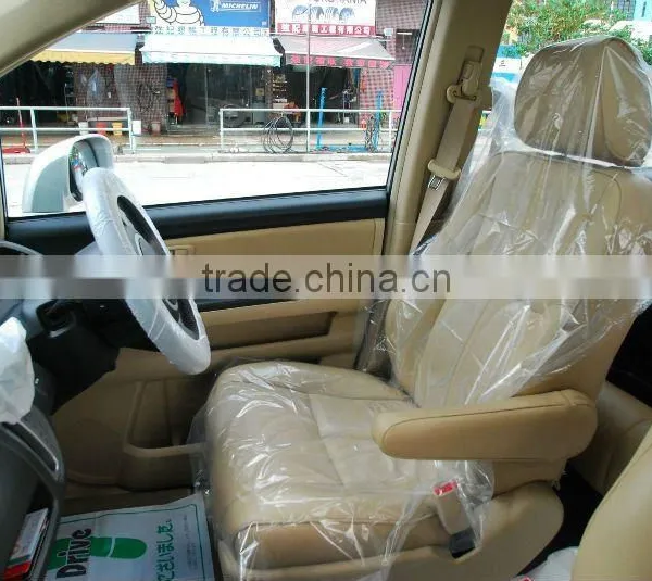 Safety Food Contact Protection Plastic Bowl Cover Car Seat Cover Shower Cap Ear Cap Hair Cape With Printing photo-4