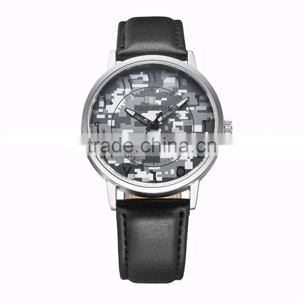 Vogue Camouflage Mil Men's Business Watch Quartz Stainless Steel Watch photo-2