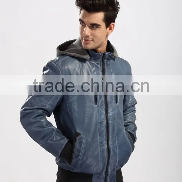 Latest Design Men Pu Leather Jacket photo-4