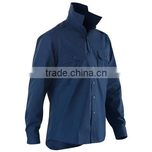 100% Cotton Workwear Ripstop Shirts Long Sleeve AeroCool Work Shirts photo-5