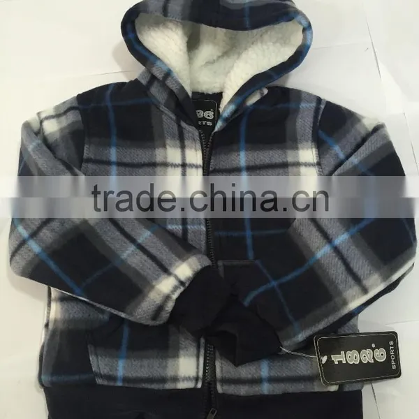 The Kid Style Black Shell With White Lining Cute Little Boys Jacket photo-4
