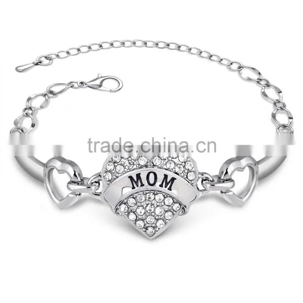 High End Crystal Chian Bracelet Handmade Lobster Clasp Bracelet for Aunt Gifts photo-2