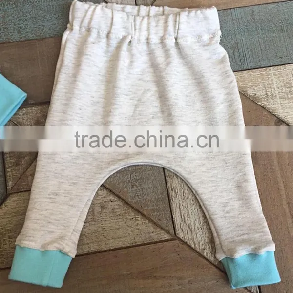 New Design Baby Boy Cotton Leggings Baby Plain Grey Kids Harem Pants Wholesale photo-2