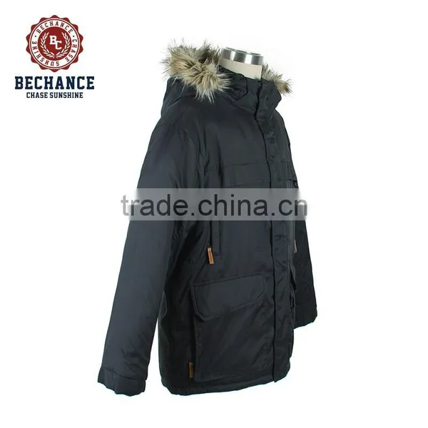 M1118 Faux Fur Hooded Mountain Mens Parka photo-3