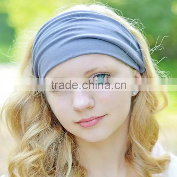 High Quality Wide Cotton Headbands ,Elastic Headband photo-2