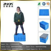 High Quality Plastic Moving Crate Sale With Lid photo-3