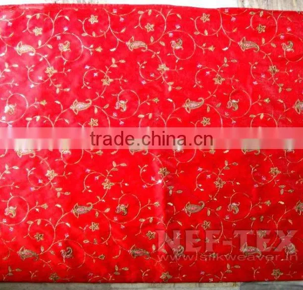 MACHINE DESIGN EMBROIDERED SAREES