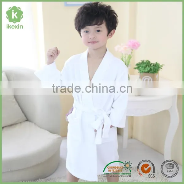 Cute Sanding Anti Pilling Home Berber Fleece Baby Bathrobe photo-5