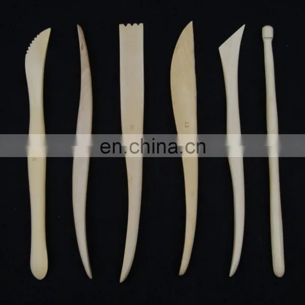 6pcs 8" Wood Clay Modeling Tool Set photo-2