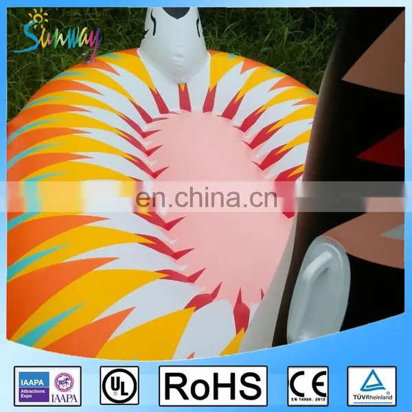 EN71 6P PVC Colorful Swan Pool Floats Inflatable Swan Rider Colored Swan photo-5