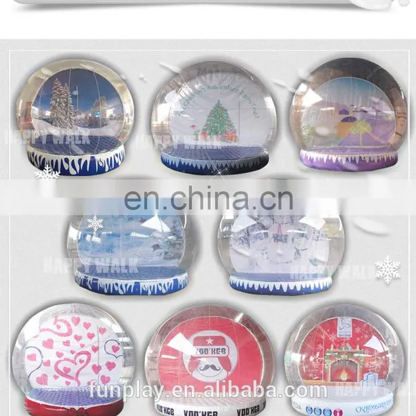 Interesting !!inflatable Snow Globe for Decoration,snow Globe for Christmas ,giant Snow Globe photo-6