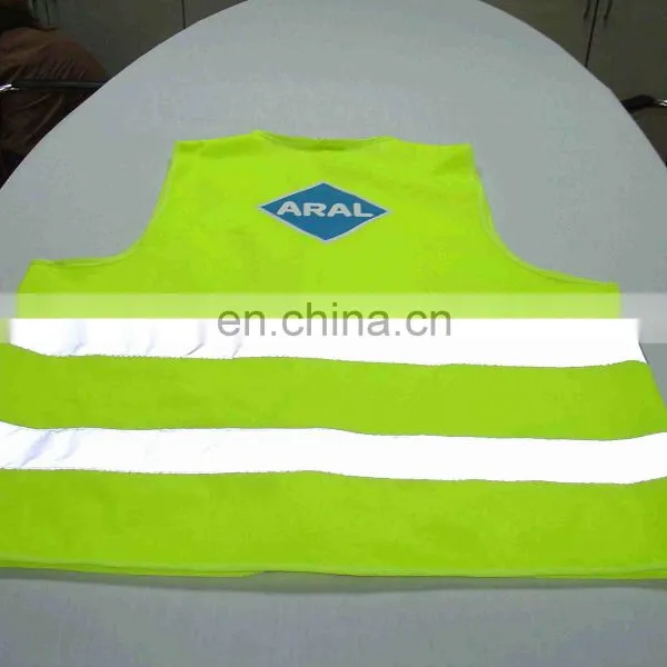 Hi Vis Safety Reflecting High Visibility Vest Fluo-yellow Reflective Vest Police Reflective Safety Vest EN20471 photo-2