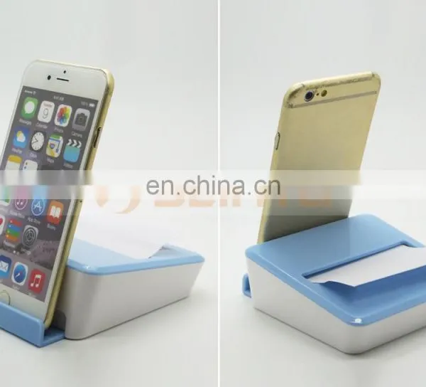 Colorful Mobile Phone Stents Sticky Note Box Removable Sticky Notes Box With Phone Stand photo-4