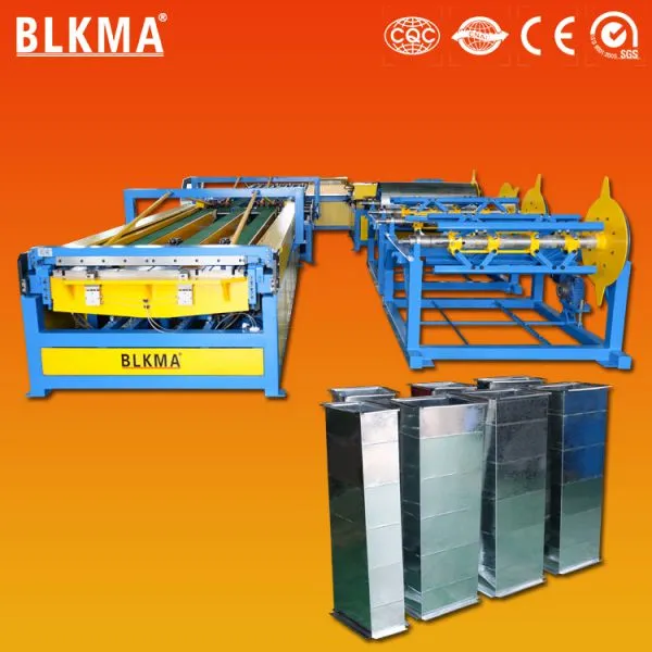 U Shape Rectangular Air Duct Making Auto Line Pipe Grooving Machine