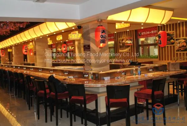 Korean Restaurant Table Top BBQ Grill Sushi Conveyor photo-5