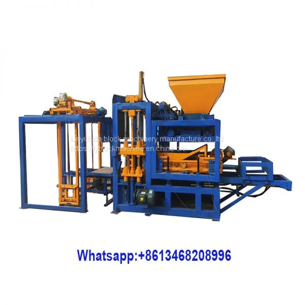 QT4-18 Automatic Interlocking Paving Concrete Brick Block Making Machine Curbstone Machine photo-3
