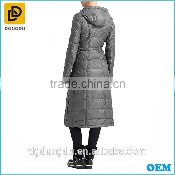 Promotion Best Quality Ultra Thin Long Down Jacket for Winter photo-3