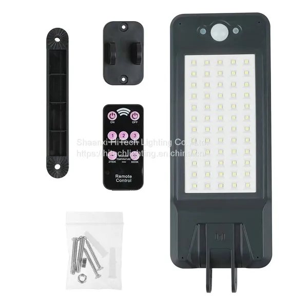 Remote Control LED Solar Street Light Radar PIR Motion Sensor Wall Timing Lamp Waterproof For Garden Yard photo-5