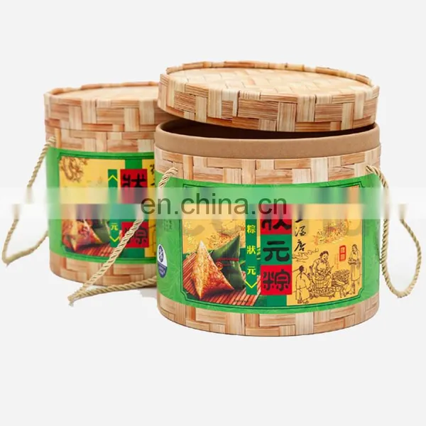 Round Eco-packaigng Bamboo Boxes Cardboard Packaging photo-4