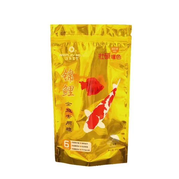 Stand Up Pouch With Zipper For Koi Food Custom Plastic Packaging Pet Food Packaging Bag Aluminum Foil Poly Bags Pouch Food photo-2