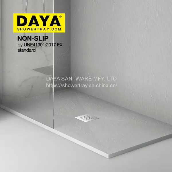 DAYA Wholesale White Matt Receveur de Douche de Salle de Bain en Résine Base de Douche