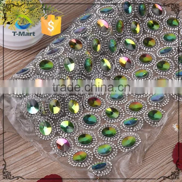 China 24*40cm Hot Fix Adhesive Bling Rhinestone Stickers For Shoes photo-3