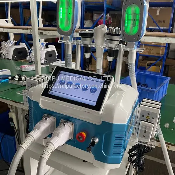 HKS202A Portable Cryo+Cav+RF+Lipolaser Beauty Machine