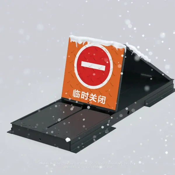 UPARK Anti-crash Shallow Buried Car Park Locks Remote Control Parking Warning Barricade photo-4