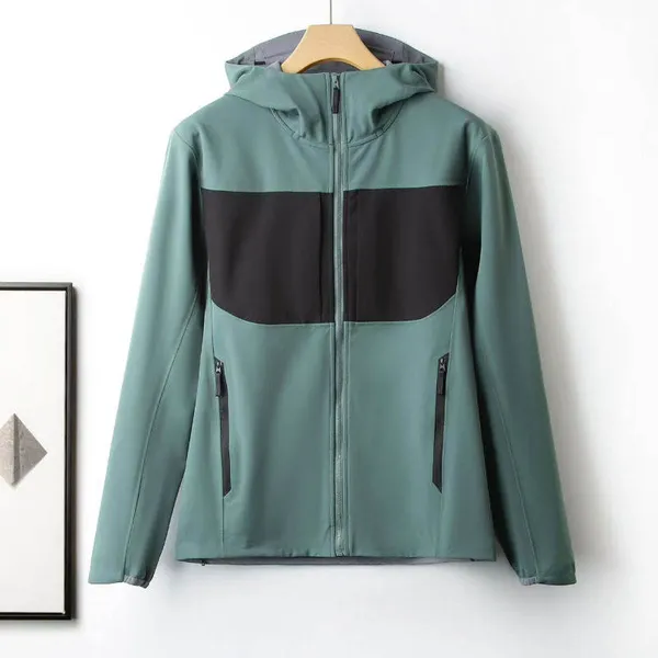 Customized Logo Windbreaker With Double-layer Warm Lining, Breathable and Waterproof Autumn and Winter Raincoat Coating, Windproof S-2XL photo-4