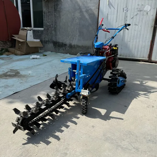 Chain Trencher, Small Agricultural Hydraulic Model, for Plowing, Orchards, Hard Ground, Cable and Pipeline Trenching, and Fertilization photo-3