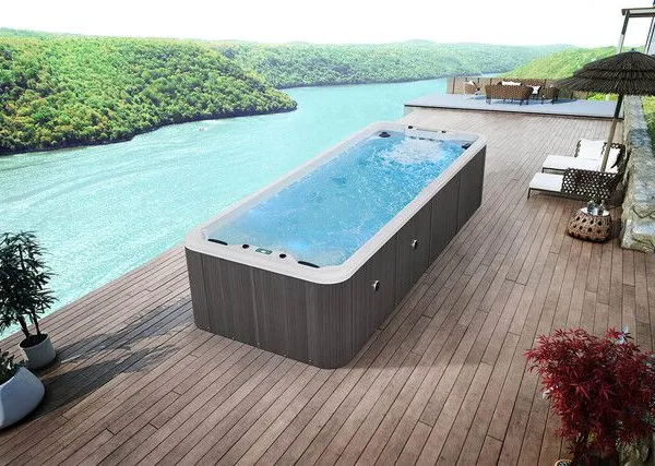 Finished Swimming Pool With no Boundaries, Constant Temperature Heating Pool, Villa Garden Courtyard, Outdoor Acrylic Terrace for the Family. photo-2