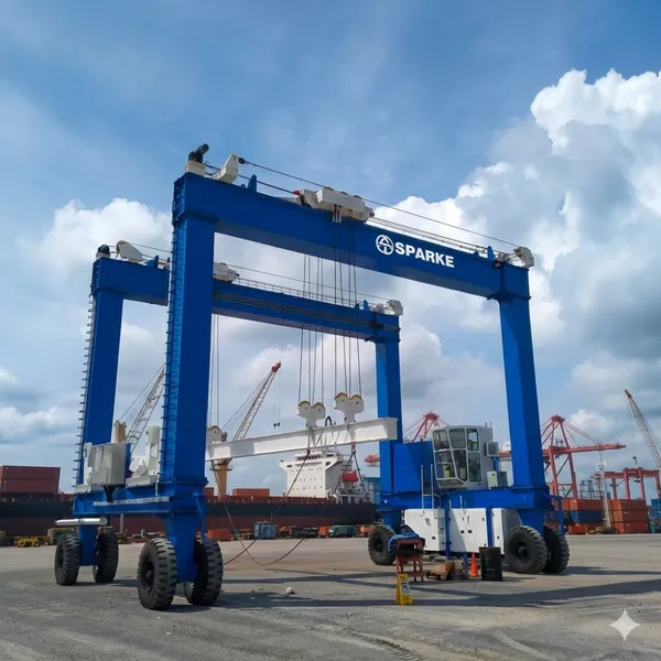 Straddle Carrier SPARKEE - эффективное грузоподъемное оборудование для упрощения логистики контейнеров на портовых терминалах и в промышленности