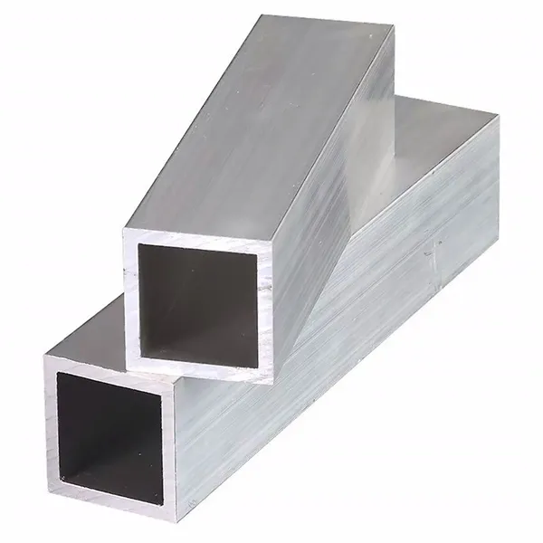 Tubo quadrado de alumínio 6061 6063 e seção oca retangular para estrutura de sala de sol e equipamentos industriais.