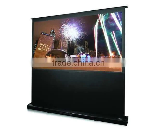 60''-100'' floor standing projector screens /Portable Pull-up Floor Stand Screen