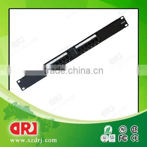 12 ports UTP cat6 patch panel