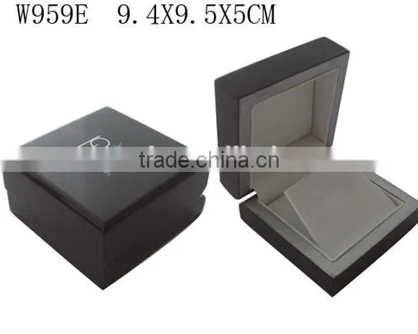 W959S Matte Painted Wooden Jewelry Set Case With Silver Lining Inside photo-5