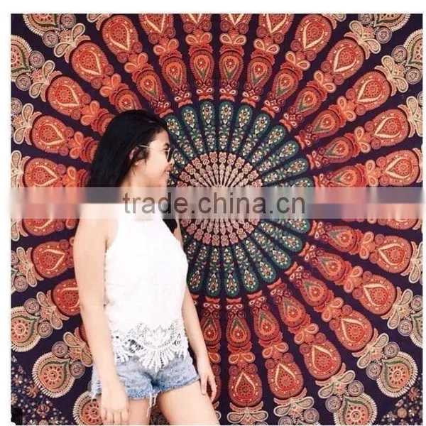 Elephant Tapestry Bed Sheets Jaipur Print Sheeting Bed Sheets photo-2