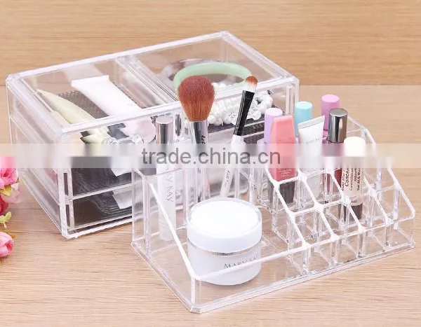 C39 ANPHY Large 4 Drawers PS Crystal Makeup Box Washroom Storage Rack for Jewelrys Cosmetics Acessories Quality Choice photo-3