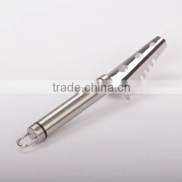 Strong Grip Stainless Steel Fish Scale Scraper Remover for Fast Kitchen Food Prep photo-2