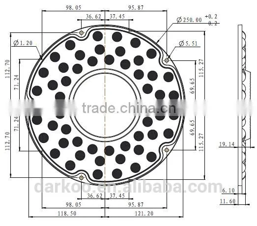 New Nichia 60degree Labor Miner's Lamp Lens DK25060-54H1 photo-2