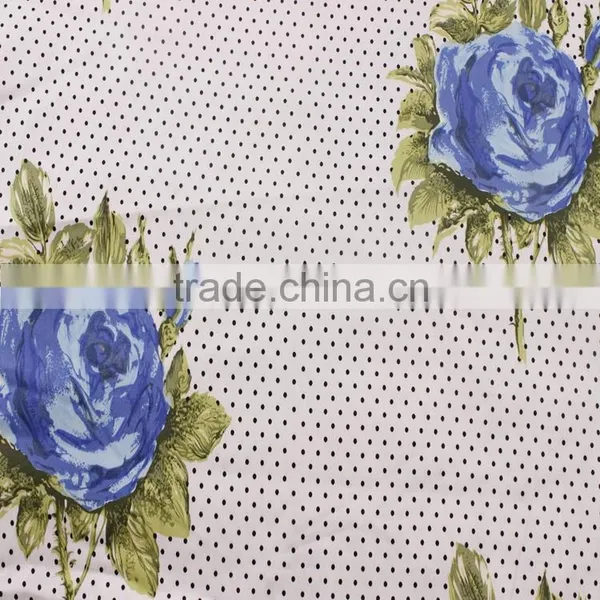 Flower and Dots Print Textiles 100% Cotton Fabric for Bulk Wholesale Clothing Quality Choice photo-3