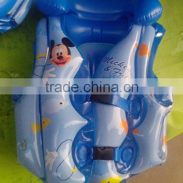 PVC Inflatable Children Water Swim Vest Floating Life Jacket photo-2