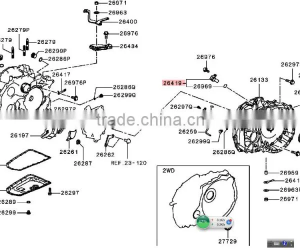 Auto Speed Sensor For Mitsubishi Pajero Lancer L200 KB4T V73 V78 V97 NA4W CS3A MR567292 8651A109 MD759163 MD327107 MR331743 photo-4