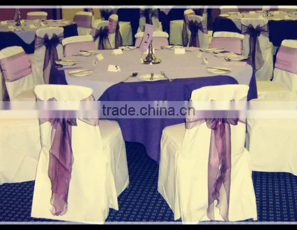 Wedding Table Cloth / Table Linens , Chair Covers and Sashes / Hotel Linen Factory