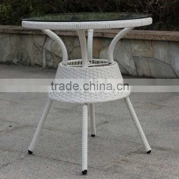 Cheap Outdoor Rattan Round Dining Table and Stackable Chair Sets photo-6