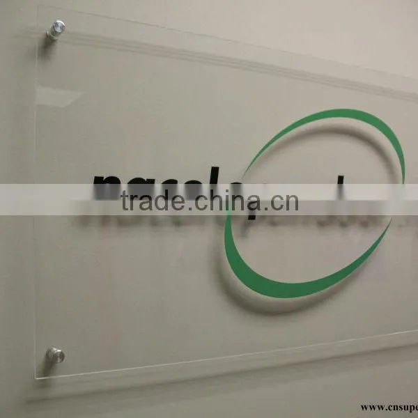 Wall Mounted Acrylic Interior Sign Board