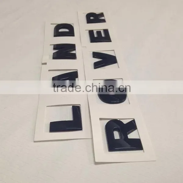 Hot Sale Car Emblem 3D Self-adhesive Black ABS Plastic Car Emblem Custom photo-3