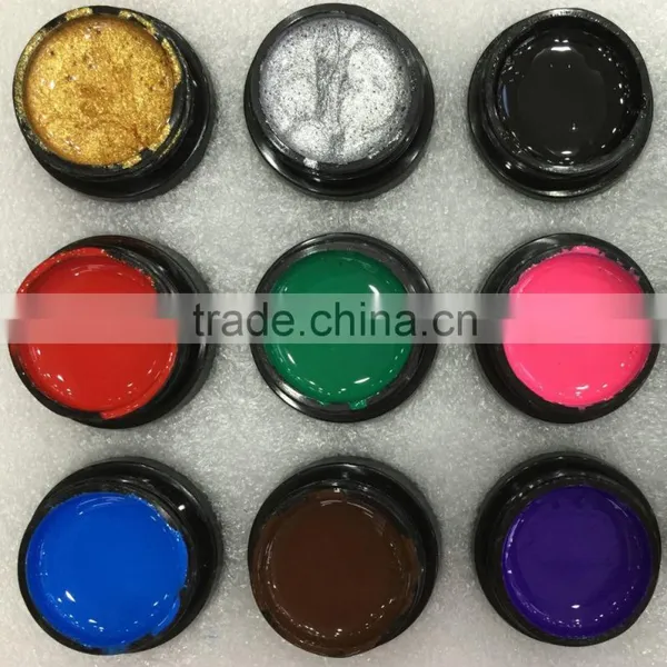 2015 Fashion Versatile uv Gel Nail Polish 12 Color Soak off Painting Gel Carving Nail Crystal Powder photo-2
