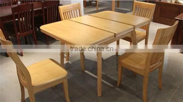 Solid Wood Folding Dining Table and Chairs Dining Room Sets