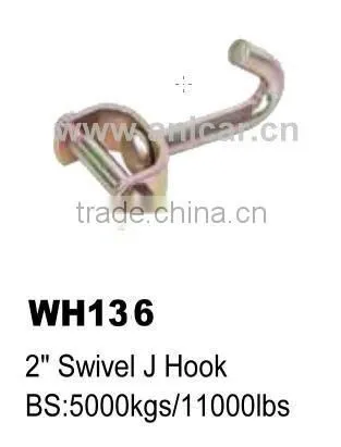 WH136 2" Swivel J Hook for Webbing